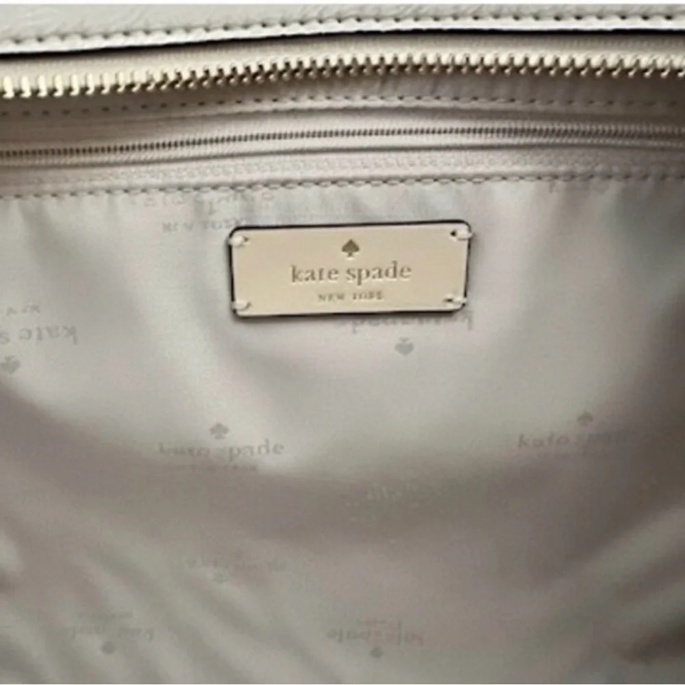 Kate Spade New York Jett cream-colored ("Meringue") Faux Shearling Tote NWT - Picture 5 of 12